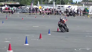 Winning run 2022 Motogymkhana European Championship Heat 1 Richard van Schouwenburg