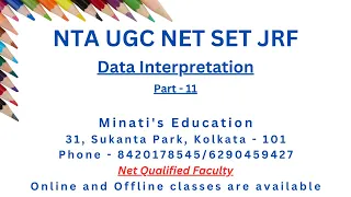 Data Interpretation - Part 11 for Nta Ugc Net Set Jrf Cat Mat Gmat