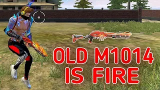 SOLO VS SQUAD || FIRST EVER GAMEPLAY WITH OLD LEGENDARY M1014 🔥!!! || APOCALYPTIC RED🔥 || ALPHA FF