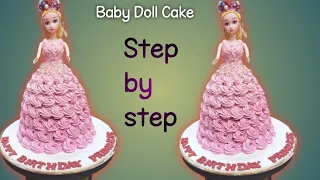 Unique Pink Barbie doll Cake Design | baby girl Birthday Cake #barbie doll #neerajcakechef #pink
