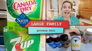 Sam's Club Grocery Haul 🔷 Once-a-Month Shopping for a Large Family #groceryhaul