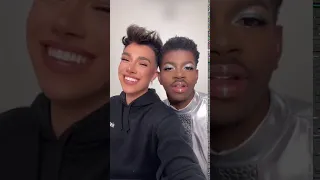 James Charles and Lil Nas X makeup look