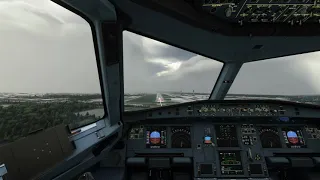 Microsoft Flight Simulator 2020 | 4K Max Realistic Landing in Cockpit At Gatwick Airport