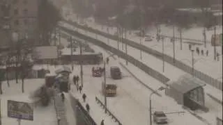 Снегопад в Киеве и его последствия