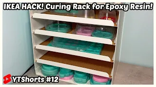 IKEA Hack for RESIN Crafters! 💡 | Using a Letter Tray as a Resin Curing Rack! | #ResinTips #Shorts