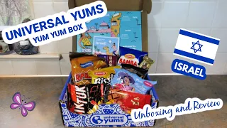Israel UNIVERSAL YUMS Subscription Box Unboxing & Taste Test | April 2022 Yum-Yum Box #leighshome