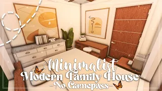 No Gamepass One Story Minimalist Modern Family House I Bloxburg Build and Tour - iTapixca Builds