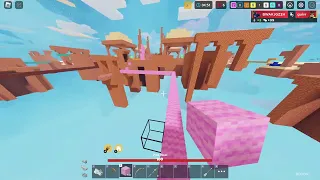 I played roblox bedwars with my friend