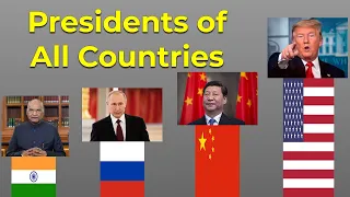 All countries president name list | president of the world | world data