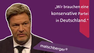 „Ist die Weltwirtschaft schwach, trifft das Deutschland besonders“: Robert Habeck | maischberger