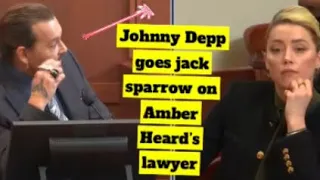 Johnny Depp goes Jack Sparrow on Amber Heard’s lawyer #johnnydepp