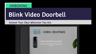 Blink Video Doorbell (Black) Unboxing