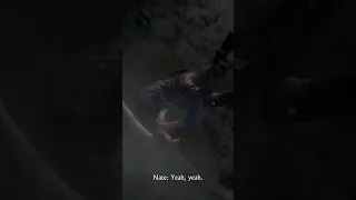 Nate Saves Elena from Rocks Falling onto Her - Uncharted 4 Thief's End
