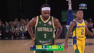 Australia vs Brazil Full Highlights | FIBA World Cup Preparation Game |
