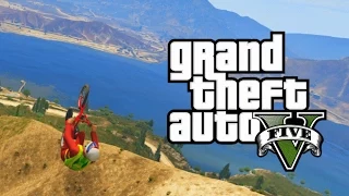 BIKE GLIDE ACROSS THE LAKE! (GTA 5 Stunting For Dummies)