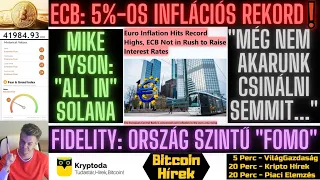 Bitcoin Hírek (463) - Európai Központi Bank: 5%-os Inflációs Rekord❗ Még nem akarunk tenni Semmit...
