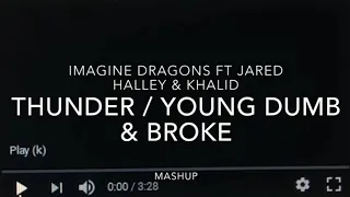 Imagine Dragons ft. Jared Halley & Khalid - Thunder/Young Dumb & Broke (Official Music Video Remix)