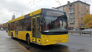 Поїздка на автобусі МАЗ-203, маршрут 42ТР