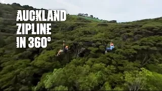 Auckland, New Zealand in 360: Zipline