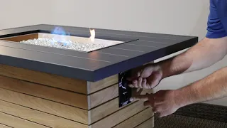 How To Light an Outdoor Gas Fire Pit Table