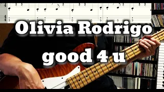 Olivia Rodrigo - good 4 u (Bass Cover) Tab