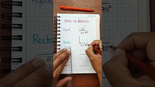 Tipos de ángulos 🤓✌️ #shorts #ingedarwin #matematica