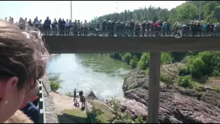 Releasing the falls in Trollhättan Sweden