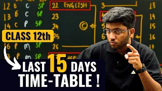 Class 12th: Last 15 Days TimeTable 🔥 | How To Study In Gaps ?? | Shobhit Nirwan