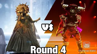 Sun vs. Bull | Ultimate Masked Singer | Round 4