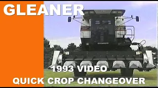 1993 AGCO Video The Gleaner Combine Quick Crop Changeover