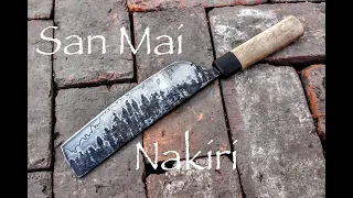 Forging A San Mai Nakiri Style Japanese Kitchen Knife, Start To Finish, Blademsithing / Knifemaking