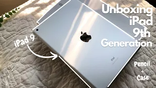 📦iPad 9th generation + accessories 🤍 unboxing ✨