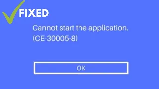 HOW TO FIX PS4 ERROR (CE-30005-8) CANNOT START APPLICATION