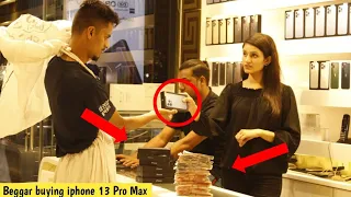 Beggar Buying iPhone 13 Pro Max Prank- Rich Beggar @BobbyButt