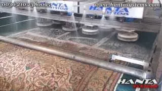 Handmade oriental rug washing and wringing