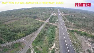 BWINE F7 GPS - May Pen to Williamsfield Highway Drone Footage