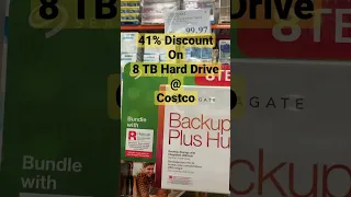 Seagate Backup Plus Hub 8TB Desktop Hard Drive @Costco with Rescue Data Recovery Services