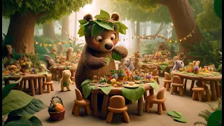 🌳🐒 **"Lulu's Feast in Velvet Vale: A Cartoon Animation for Kids!"** 🐻🍃