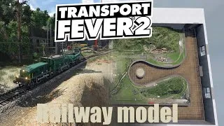 Transport Fever 2 - railway model строю макет железной дороги #8. 1440p