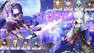 2.8 Abyss - F2P Ayaka Freeze & Raiden National Destroy Spiral Abyss Floor 11 - Genshin Impact