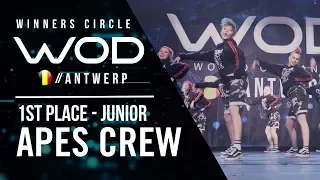 Ape's Crew | 1st Place Junior Division | World of Dance Antwerp Qualifier 2018 | Winners Circle