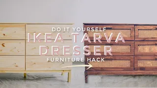 DIY Ikea Tarva Dresser! Affordable DIY Home Decor + Ikea Hack | Aiyana Del Valle'