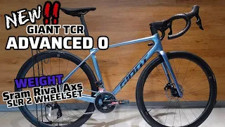 THE ALL NEW 2025 GIANT TCR ADVANCED 0 AXS SMALL + WEIGHT | SRAM RIVAL AXS COMPONENTS | GIANT SLR 2