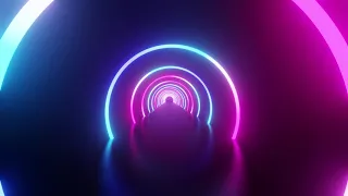 10 hour GLOWING NEON TUNNEL blue and pink tunnel relaxing video/VJ  loop