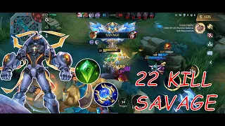 22 KILLS ! GATOT SAVAGE ! BUILD TOP 1 GLOBAAL GATOT KACA