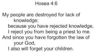 28 Hosea 4:6