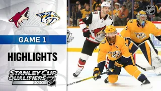 NHL Highlights | Coyotes @ Predators, GM1 - Aug. 2, 2020