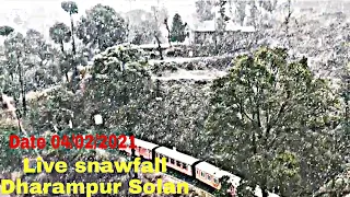 Date 04/02/2021 Live snowfall dagshai Dharampur kasauli Solan (Himachal pardesh)