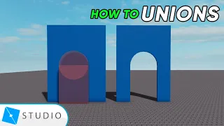 How to Use UNIONS! Cool Shapes Without Blender! (Roblox Studio)