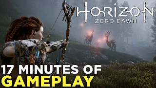 17 Minutes of HORIZON: ZERO DAWN Robot Hunting Gameplay